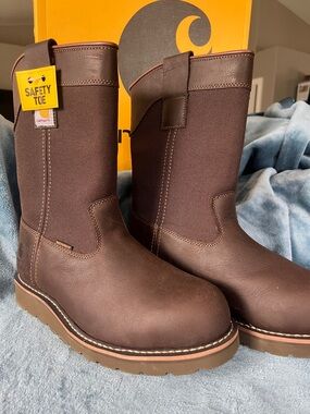 Carhartt Men's Waterproof Steel Toe Wellington Wedge Boot. 9W. New in Box.